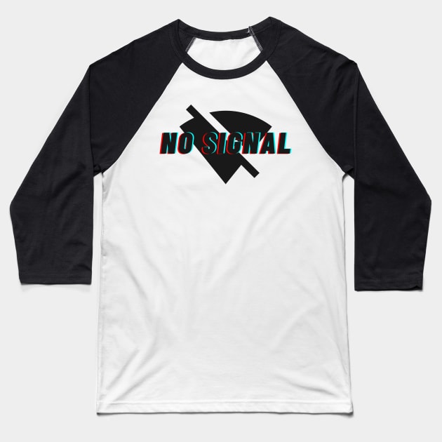 No signal - Retro design Baseball T-Shirt by raosnop